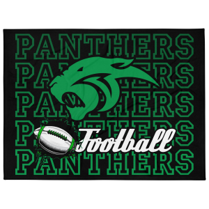 Panthers Football Throw Blanket