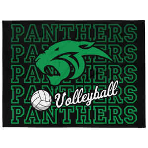Panthers Volleyball Throw Blanket