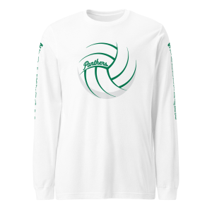 White Volleyball Unisex Long Sleeve Tee